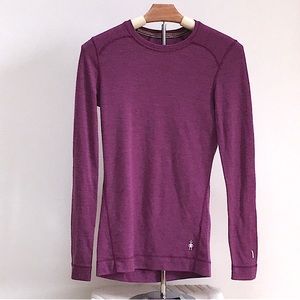 Smartwool Pink Merino 250 Base Layer Wool Long Sleeve Top Shirt Small S